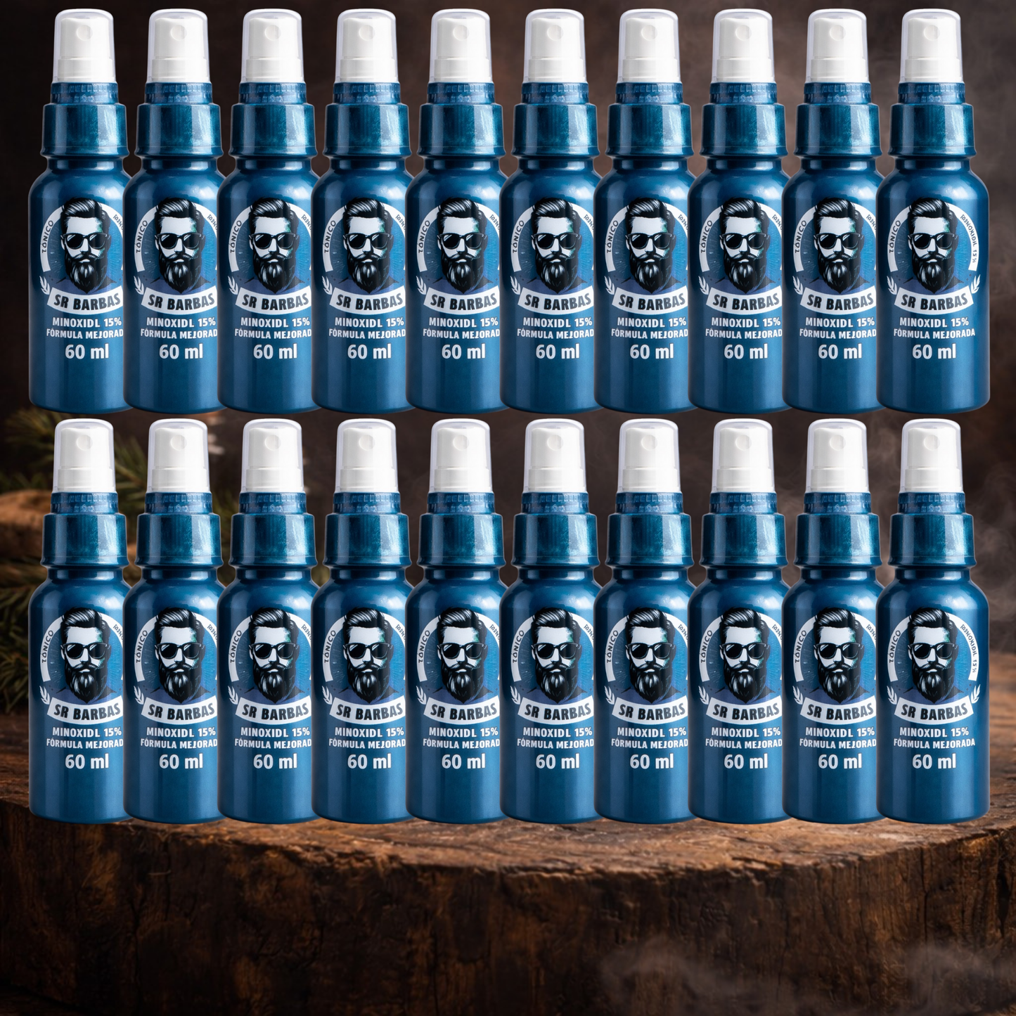 PAQUETE 20PZ 60ML TONICO SR BARBAS (MAYOREO)