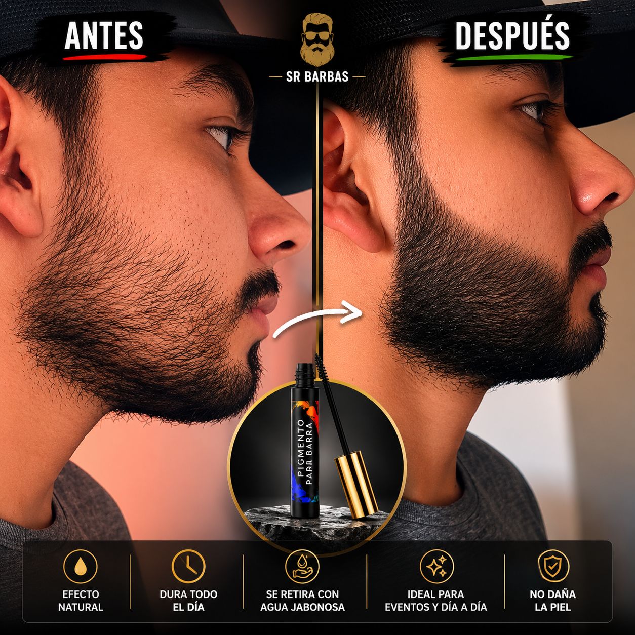 Pigmento Negro para Barba – 6 g