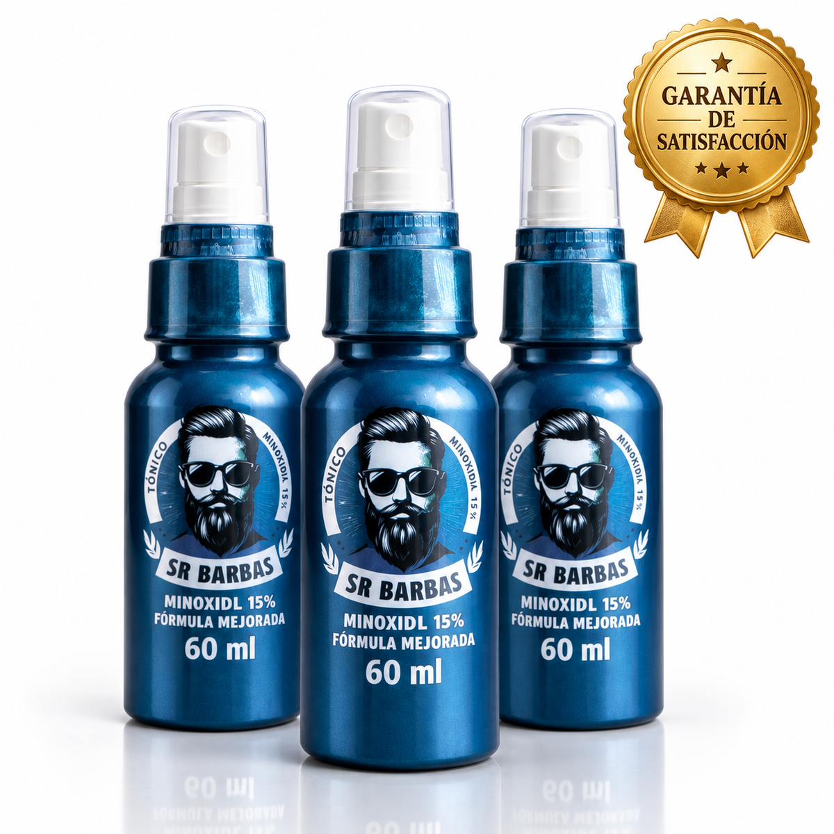 Programa Sr. Barbas 90 Días – 3 Frascos con Garantía