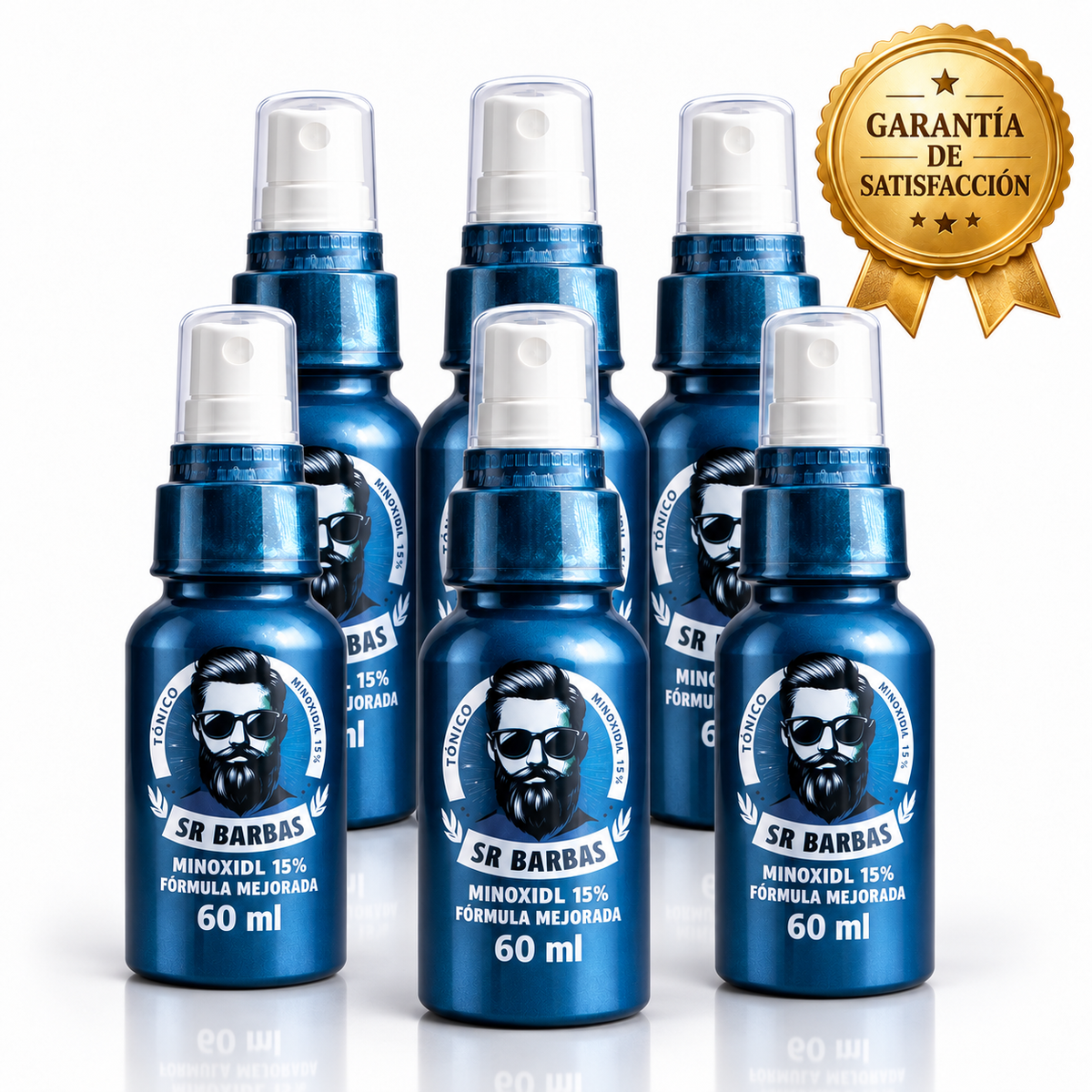 Programa Sr. Barbas 180 Días – 6 Frascos con Garantía