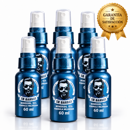 Programa Sr. Barbas 180 Días – 6 Frascos con Garantía