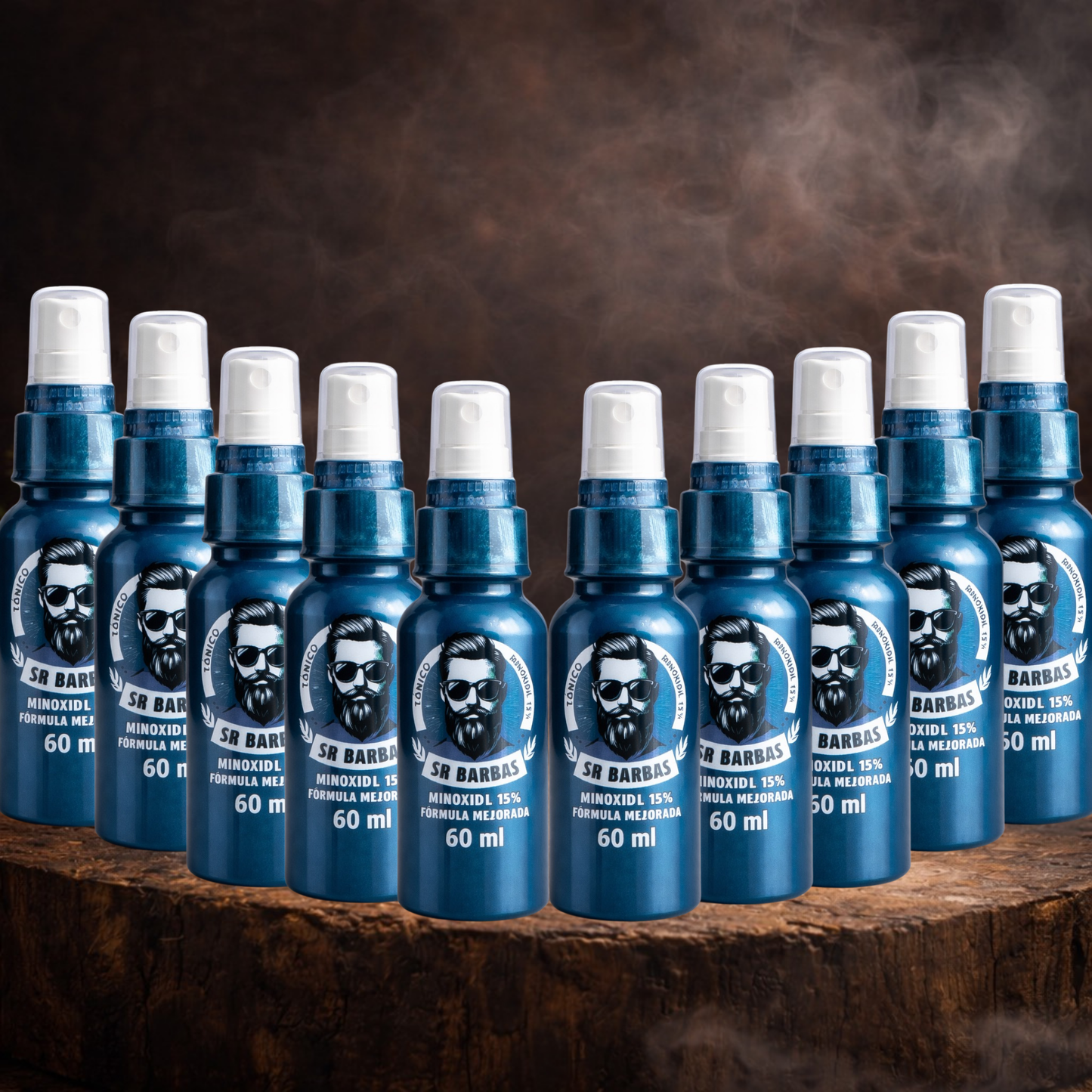 PAQUETE 10PZ 60ML TONICO SR BARBAS (MAYOREO)